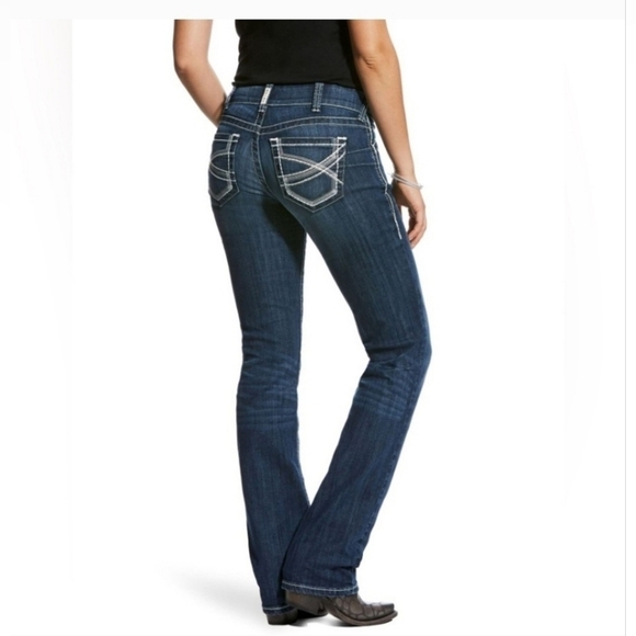 Ariat Denim - Ariat Blue Mr. Str Ivy Straight Leg Classic Jeans Suze 32R